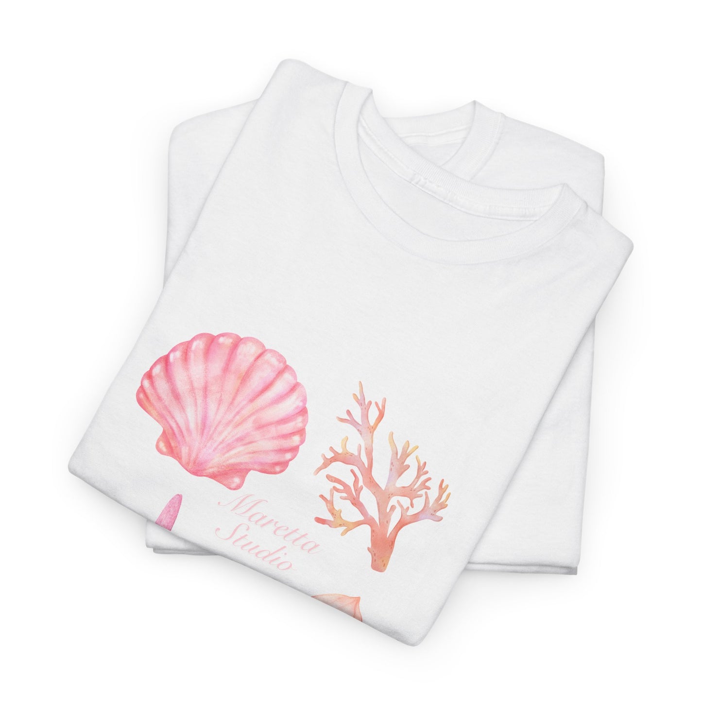 Beach Vibes Unisex Heavy Cotton Tee | Ocean-Inspired Graphic Shirt for Summer Fun, Gift for Beach Lovers, Seasonal Wardrobe Essential