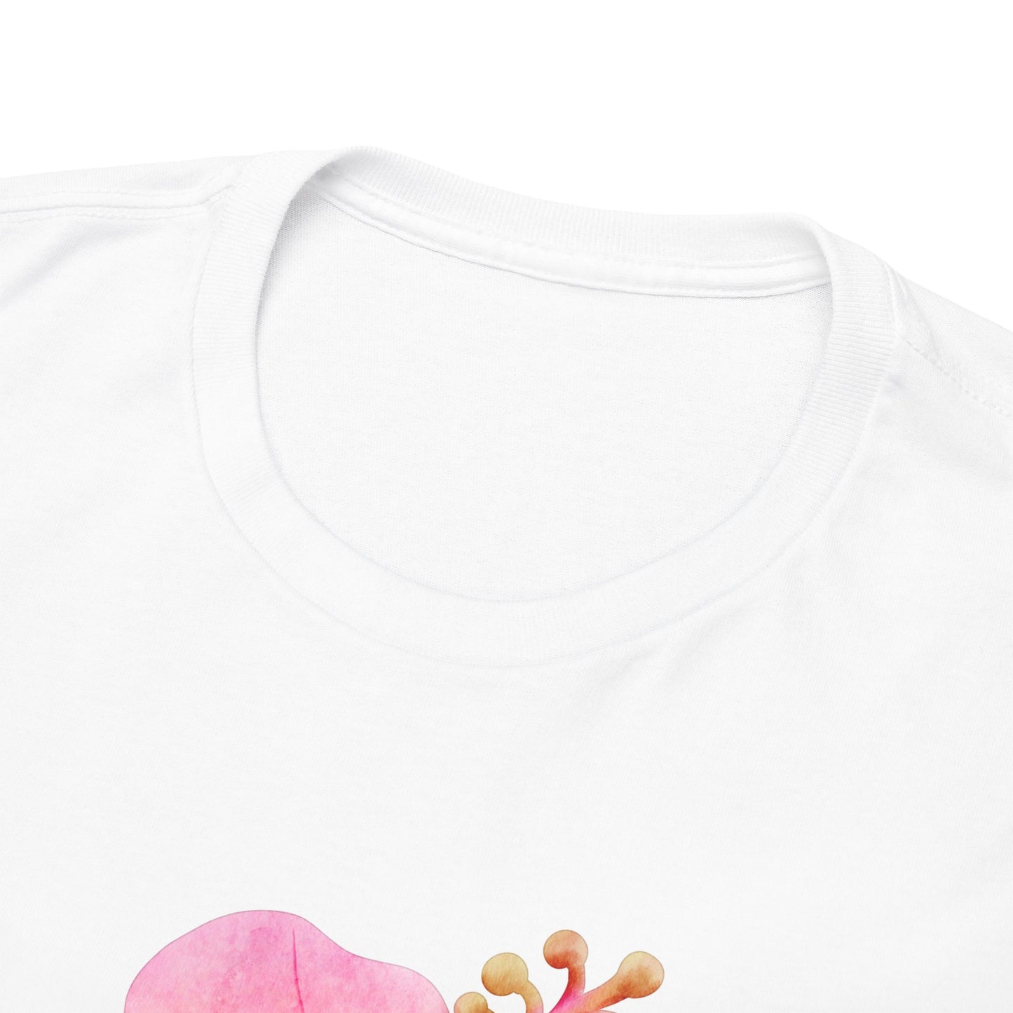 Floral Unisex Tee, Hibiscus Cotton Shirt, Summer Wear, Casual Outfit, Gift Idea, Beach Style